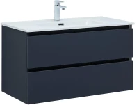 Тумба с раковиной Aquanet Вега 2.0 90 344760 подвесная цвет Маренго