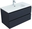 Тумба с раковиной Aquanet Вега 2.0 90 344760 подвесная цвет Маренго