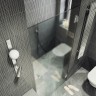 Душевая дверь Maybah Glass MGD-527-4 905x1950 на петлях Хром глянцевый стекло сатиновое