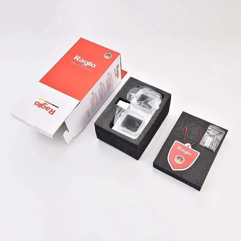 Стакан для зубных щеток Raglo R301.08 двойной Хром