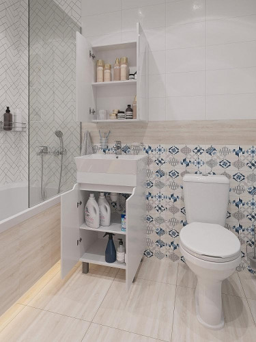 Комплект мебели для ванной DIWO Архангельск 50 цвет Белый