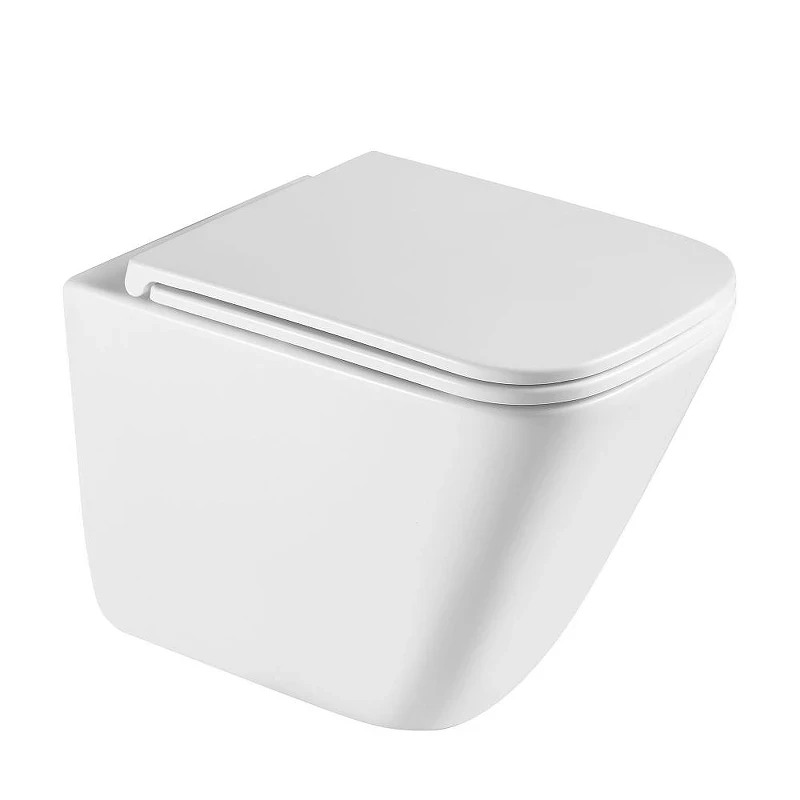 Комплект унитаза с инсталляцией Abber Rechteck AC1219TC-AC0105-AC0120MB цвет Белый с сиденьем Микролифт