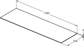 Столешница под раковину Ideal Standard Conca 160 T4202DH цвет Белый Мрамор
