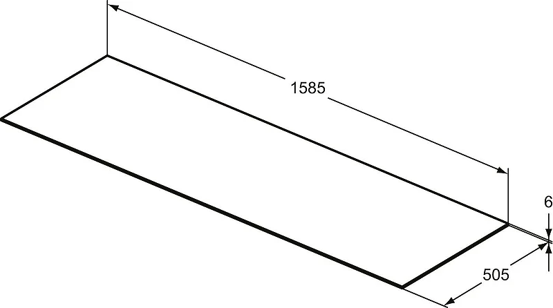 Столешница под раковину Ideal Standard Conca 160 T4202DH цвет Белый Мрамор