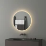 Зеркало Evoform Ledshine d60 BY 2553 с подсветкой 15 W - без выключателя - теплый белый свет стекло