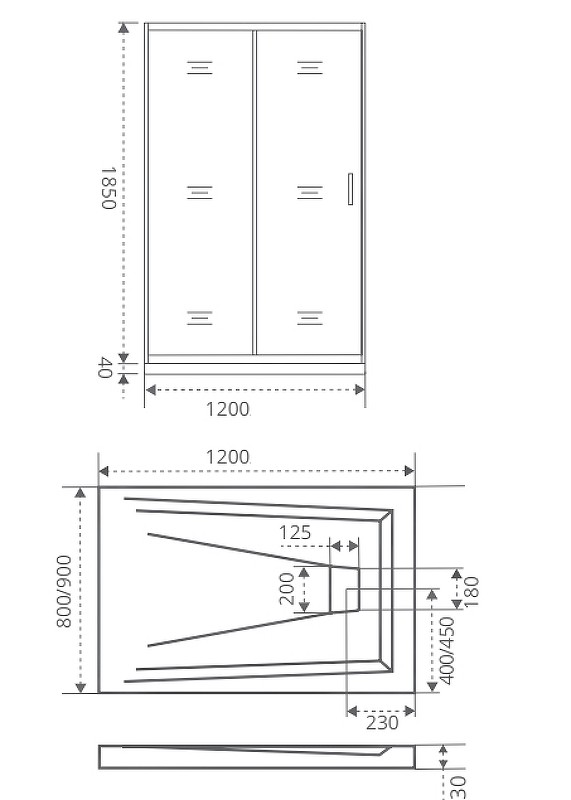 Душевая дверь Good Door Infinity WTW-120-G-CH 120 профиль Хром стекло Грейп