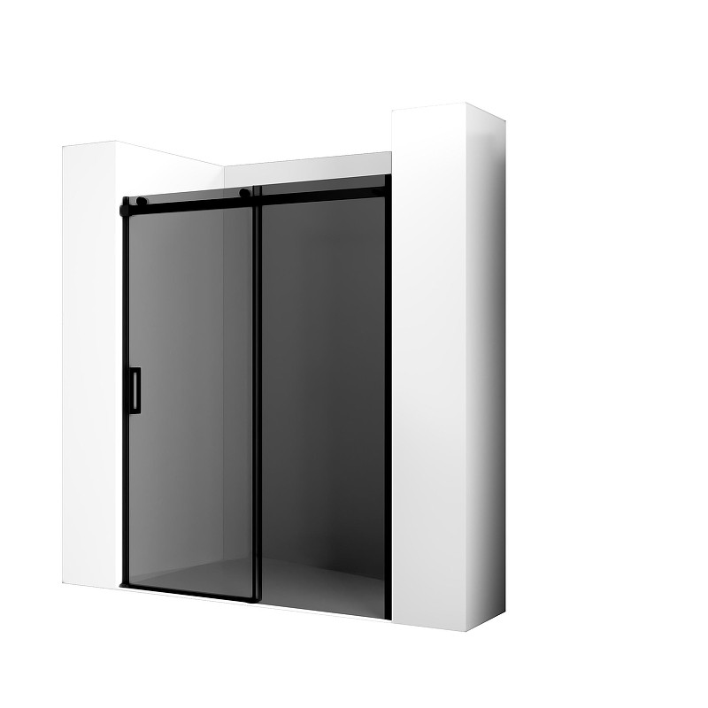 Душевая дверь Ambassador Benefit 140 19022203HBB профиль Черный cтекло тонированное