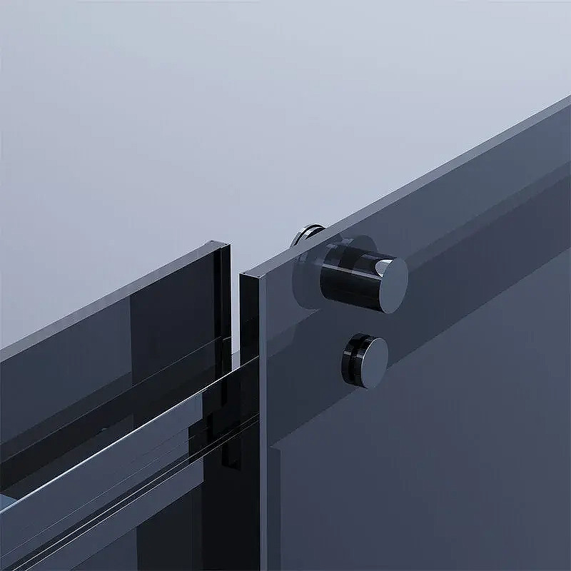 Душевая дверь Ambassador Benefit 140 19022203HBB профиль Черный cтекло тонированное