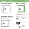 Душевой поддон из искусственного камня Starohome Cosmo 90x90 31238390 цвет Черный матовый