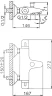 Смеситель для ванны Frap H51 F3051 с термостатом