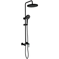 Душевая система Gappo G03-6 G2403-6 Черная матовая Хром латунь на стену