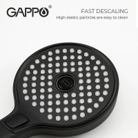 Душевая система Gappo G03-6 G2403-6 Черная матовая Хром латунь на стену