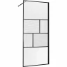 Душевая перегородка Vincea Walk-In 90 VSW-1HC900CFB профиль Черный матовый стекло прозрачное/рифленое