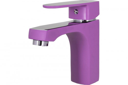 Смеситель для раковины Ekko E10302 цвет Хром Фиолетовый