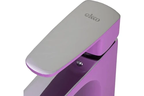 Смеситель для раковины Ekko E10302 цвет Хром Фиолетовый