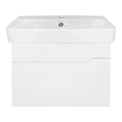 Тумба с раковиной Loranto Mari 60 CS00105327 подвесная цвет Белый глянцевый