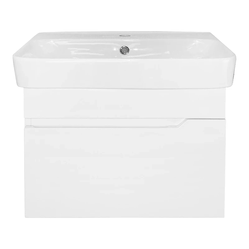 Тумба с раковиной Loranto Mari 60 CS00105327 подвесная цвет Белый глянцевый
