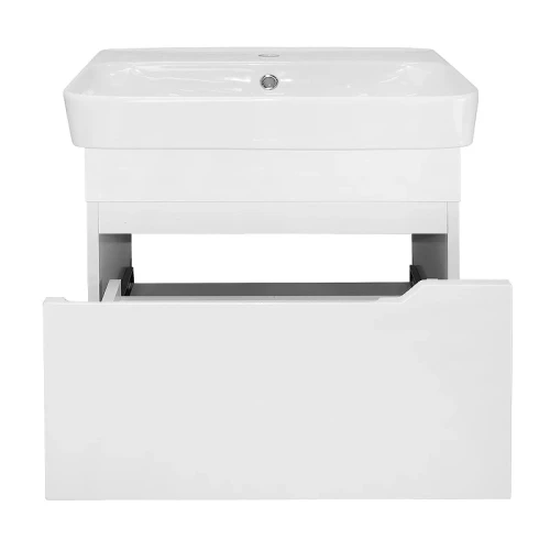 Тумба с раковиной Loranto Mari 60 CS00105327 подвесная цвет Белый глянцевый