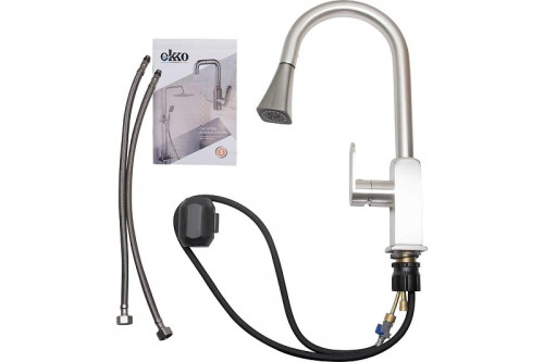 Смеситель для кухни Ekko E6003-5 цвет Сатин