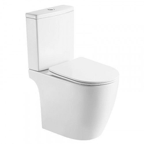 Унитаз компакт Azario Leo Торнадо Flushing AZ-1253CT цвет Белый с бачком и сиденьем Микролифт