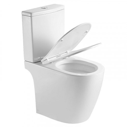 Унитаз компакт Azario Leo Торнадо Flushing AZ-1253CT цвет Белый с бачком и сиденьем Микролифт