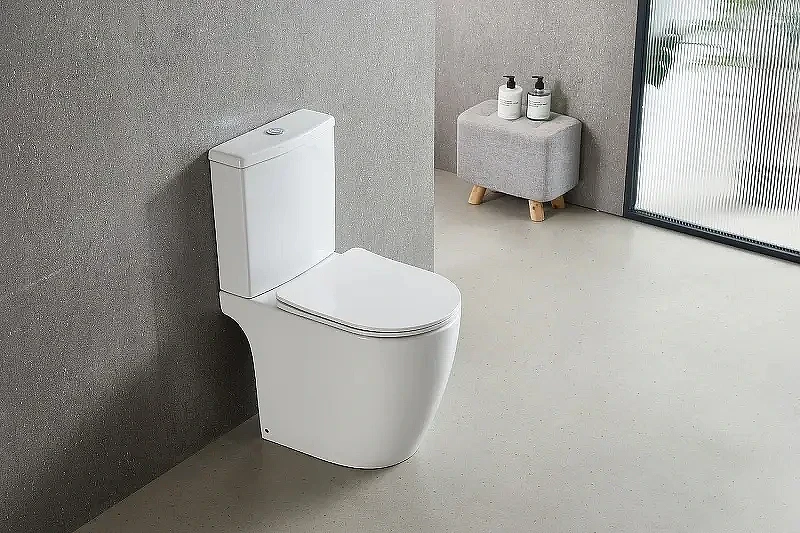 Унитаз компакт Azario Leo Торнадо Flushing AZ-1253CT цвет Белый с бачком и сиденьем Микролифт