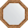 Зеркало Evoform Octagon 75х75 BY 3780 в багетной раме - Виньетка античная бронза 85 мм стекло