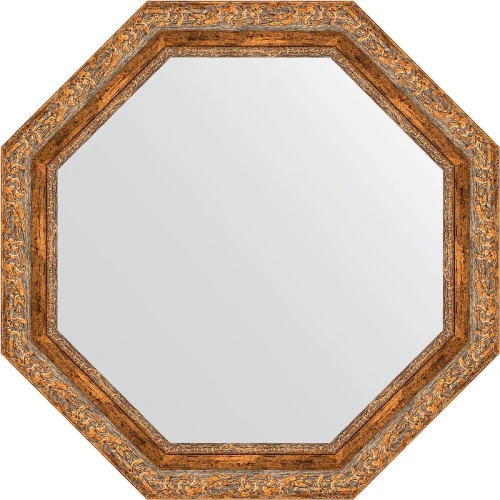 Зеркало Evoform Octagon 75х75 BY 3780 в багетной раме - Виньетка античная бронза 85 мм стекло