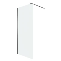 Душевая перегородка Niagara Eco 80 NG-551-80BLACK профиль цвет Черный матовый стекло прозрачное