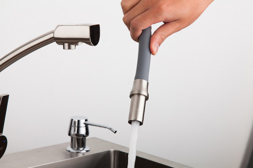 Смеситель для кухни Gappo G4398 Сатин Серый латунь