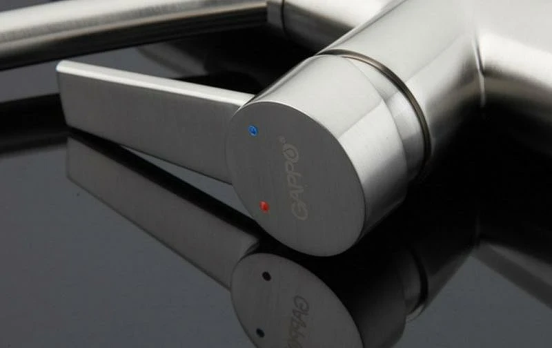 Смеситель для кухни Gappo G4398 Сатин Серый латунь