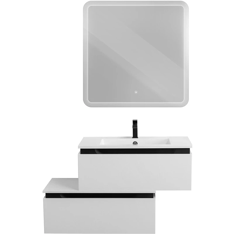 Тумба Cezares Slider 80 SLIDER-800-1C-PI-BO Bianco Opaco МДФ / ЛДСП