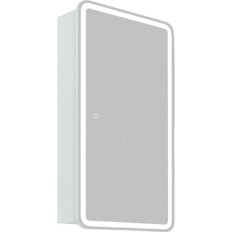 Зеркальный шкаф BelBagno Marino 50 SPC-MAR-500/800-1A-LED-TCH с подсветкой Белый МДФ / ЛДСП, стекло