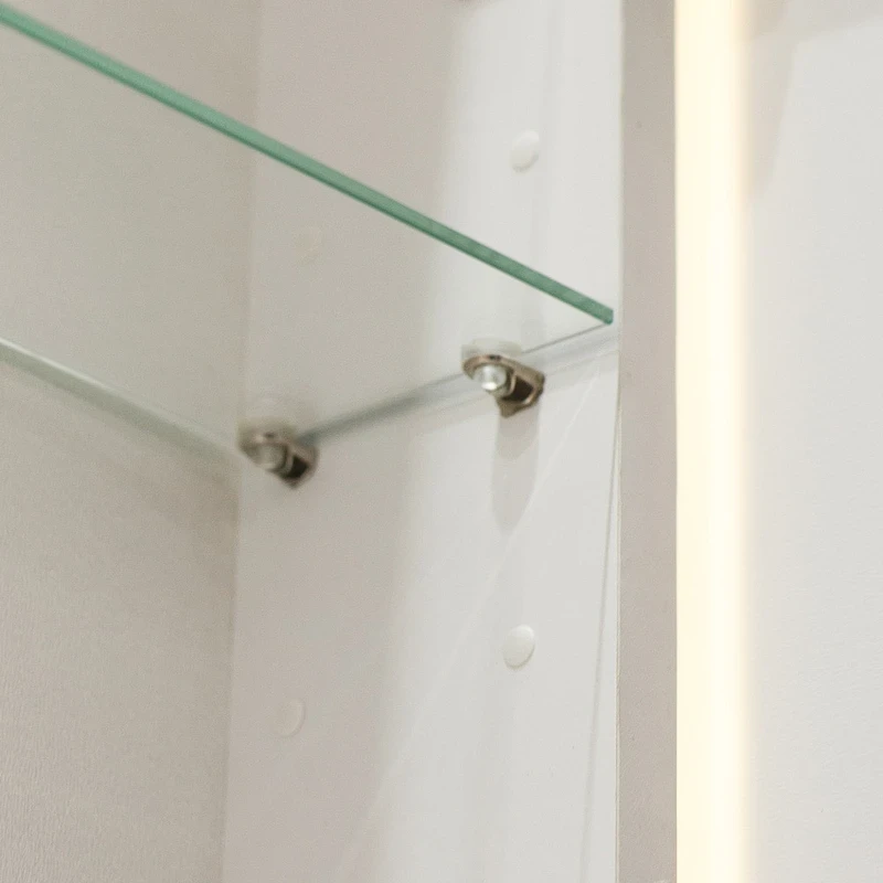 Зеркальный шкаф BelBagno Marino 50 SPC-MAR-500/800-1A-LED-TCH с подсветкой Белый МДФ / ЛДСП, стекло