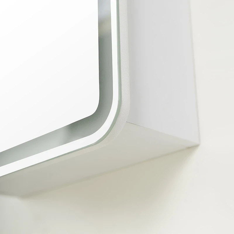 Зеркальный шкаф BelBagno Marino 50 SPC-MAR-500/800-1A-LED-TCH с подсветкой Белый МДФ / ЛДСП, стекло