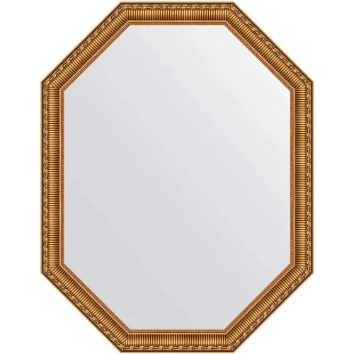 Зеркало Evoform Octagon 70х90 BY 7060 в багетной раме - Золотой акведук 61 мм стекло