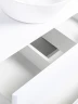 Тумба с раковиной Orange Otto 75 Ot-75TuMDF+B08-360W подвесная Белый глянец МДФ / ЛДСП