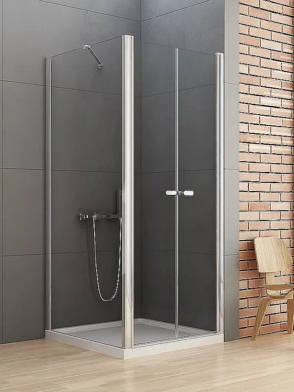 Душевой уголок New Trendy New Soleo Chrome 90x70 D-0145A/D-0090B профиль Хром стекло прозрачное