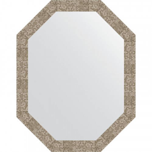 Зеркало Evoform Octagon 72x92 BY 7104 в багетной раме - Соты титан 70 мм стекло