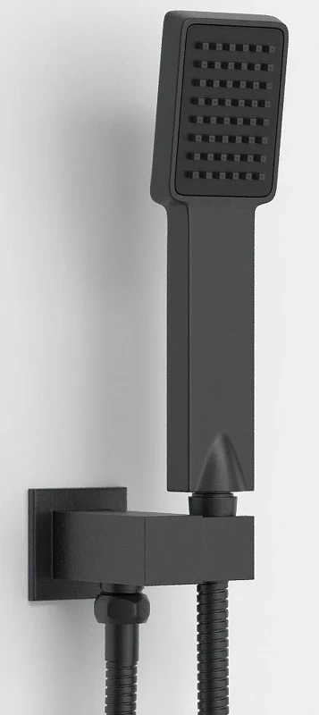 Душевая система Berges Nardis 3S Black 071006 Черная матовая латунь встраиваемый