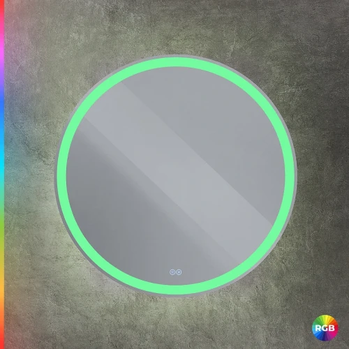 Зеркало Cezares Multicolore 80 CZR-SPC-MC-800-RGB-TCH с подсветкой с сенсорным выключателем и функцией памяти стекло