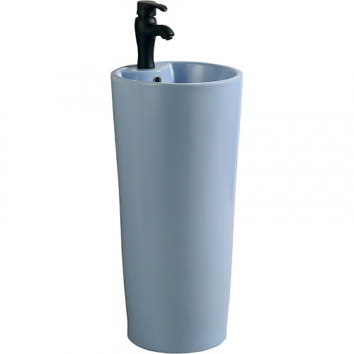 Раковина SantiLine 41 SL-4007BM Голубая матовая фаянс напольный