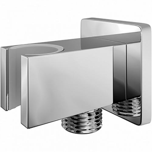 Шланговое подключение WasserKRAFT A086 Хром латунь на стену