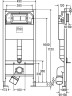 Комплект унитаза Grossman GR-4455S с инсталляцией Viega Prevista Dry 8524.14 792596 с сиденьем Микролифт и клавишей смыва Хром фаянс подвесной