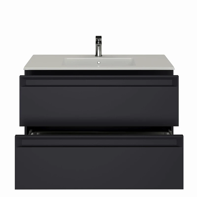 Тумба под раковину Allen Brau Eclipse 2.0 80 1.E1002.AM2.0 подвесная цвет Антрацит матовый