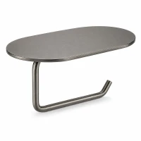 Держатель туалетной бумаги Gappo G30703-9 с полкой цвет Оружейная сталь