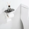 Держатель туалетной бумаги Gappo G30703-9 с полкой цвет Оружейная сталь
