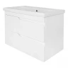 Тумба с раковиной Azario Kantri 80 CS00097255 подвесная цвет Белый глянец
