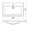 Тумба с раковиной Azario Kantri 80 CS00097255 подвесная цвет Белый глянец