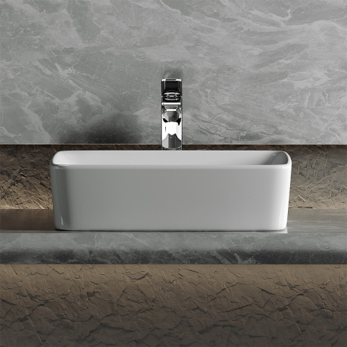 Раковина-чаша Ceramicanova Element 48 CN6037 Белая фарфор накладная